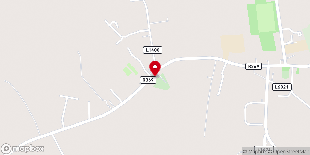Map showing location of St Patrick's Church