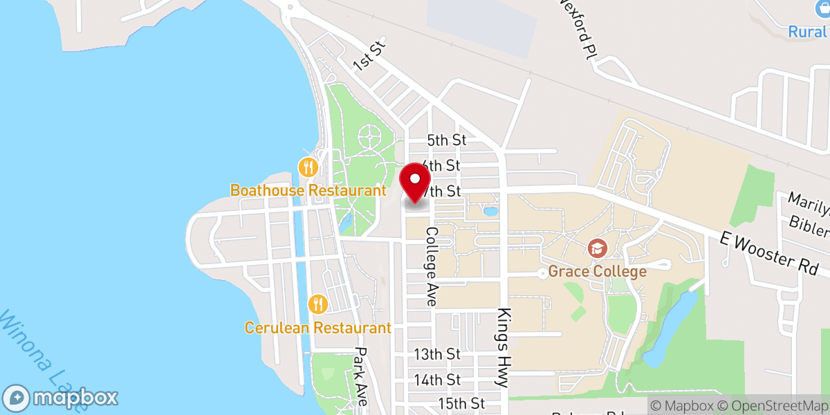 Map showing location of Church of the Good Shepherd