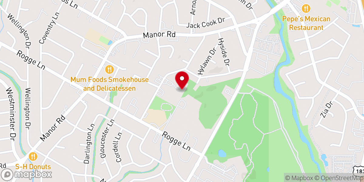 Map showing location of Blessed Sacrament Adoration Chapel