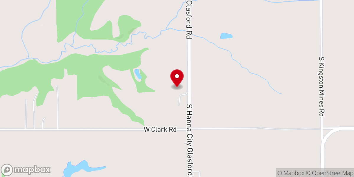 Map showing location of Copperas Creek Chapel