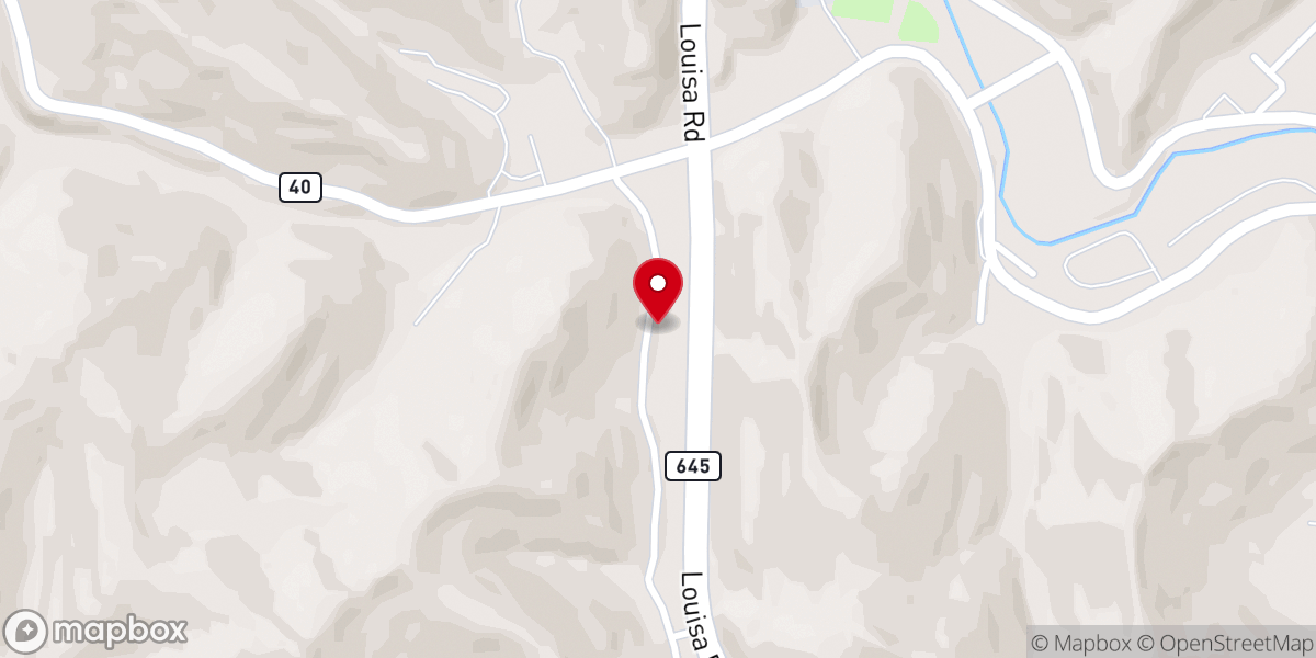 Map showing location of Freedom Freewill Baptist Church