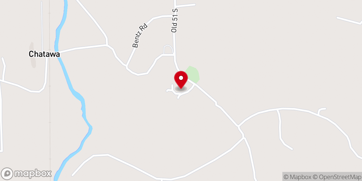Map showing location of Saint Mary of the Pines Catholic Church