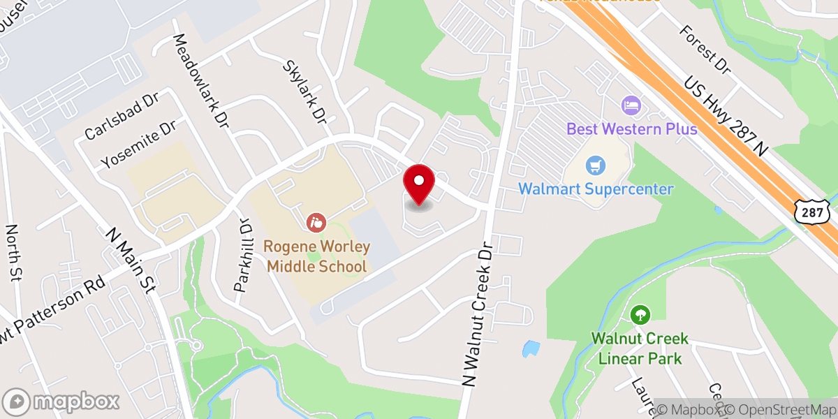 Map showing location of Mansfield Church of Christ