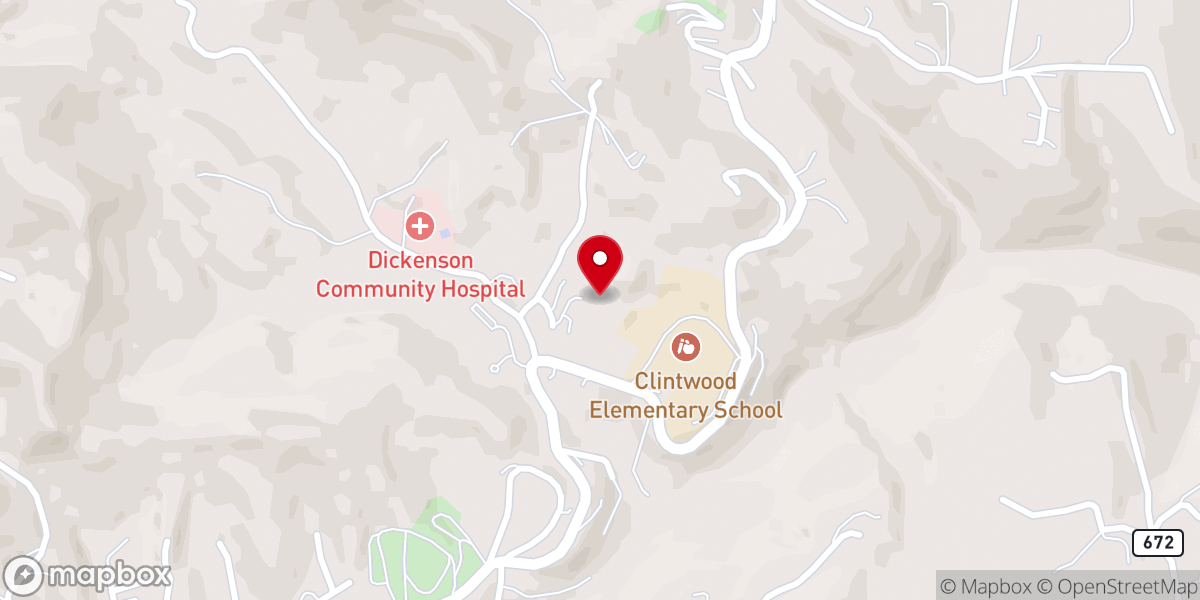 Map showing location of John-thomas Association of Freewill Baptist