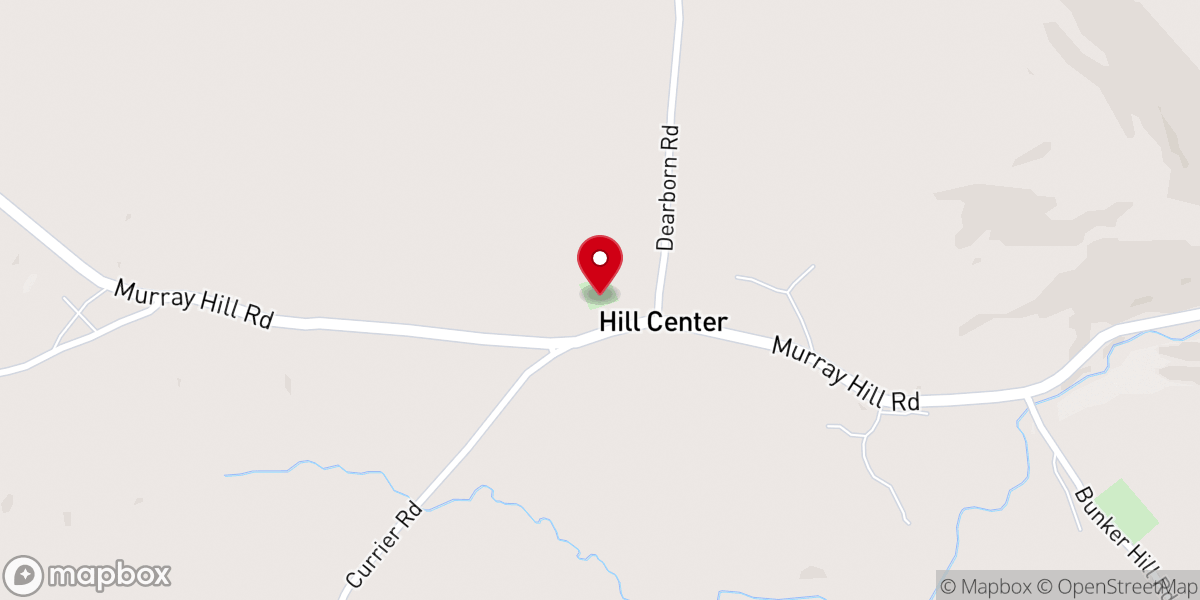 Map showing location of Hill Center Church Yard
