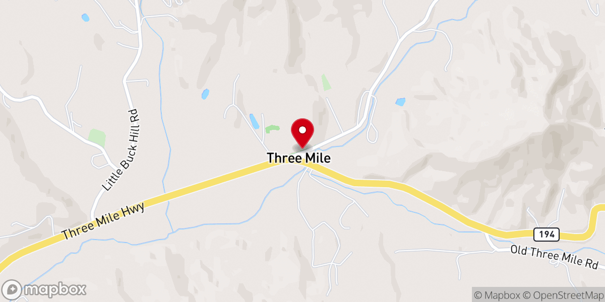 Map showing location of Temple Baptist Church