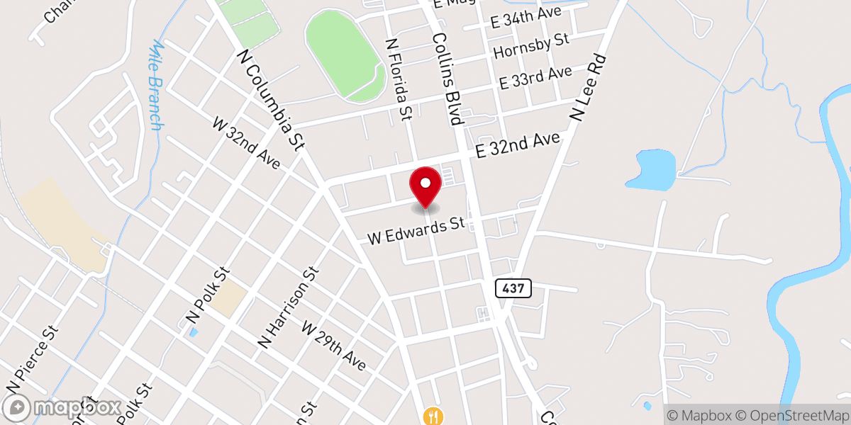 Map showing location of Louisiana Prayer Institute