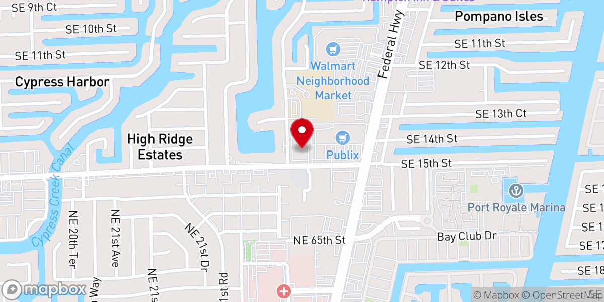 Map showing location of Christ Community Church