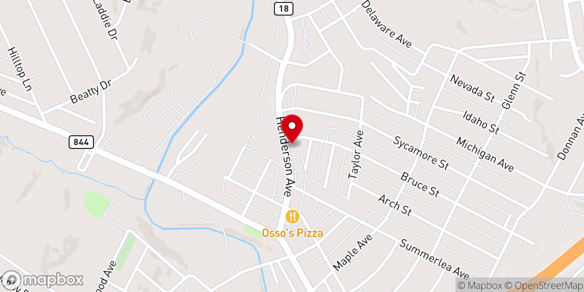 Map showing location of St. Hilary Church - St. James Parish