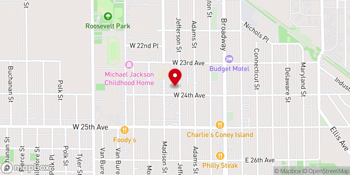Map showing location of Mizpah Seventh Day Adventist Church