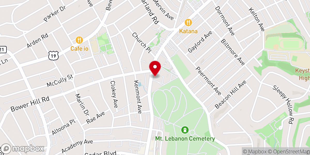 Map showing location of St. Michael the Archangel - St. Bernard Church