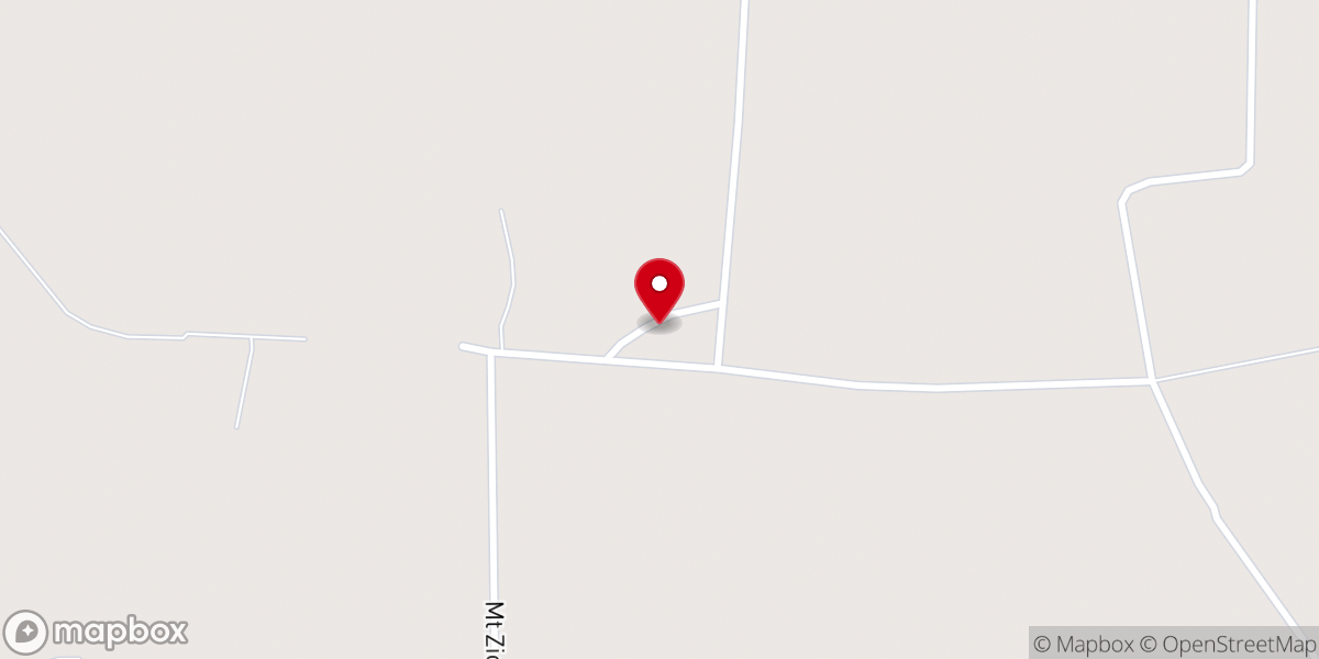 Map showing location of Mount Zion Baptist Church