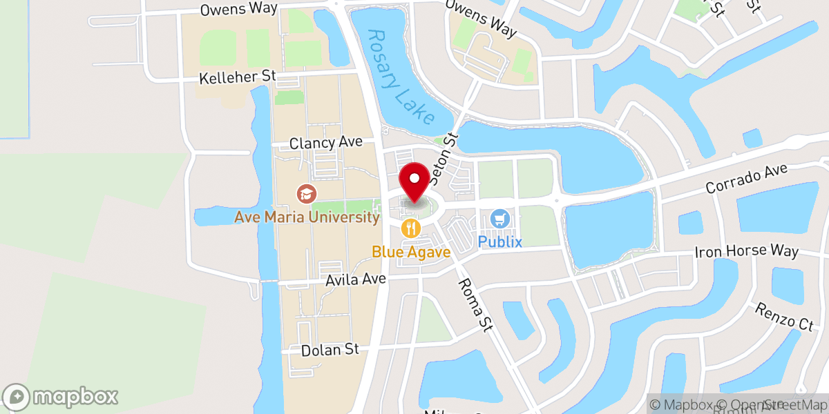 Map showing location of Ave Maria Catholic Parish Church