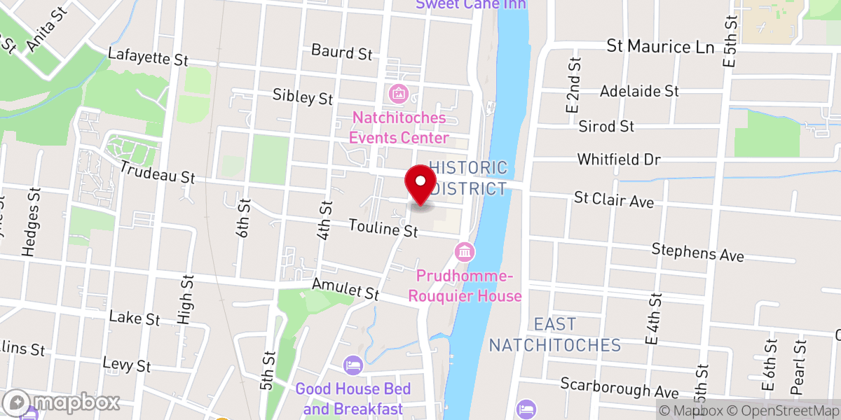 Map showing location of Trinity Episcopal Church