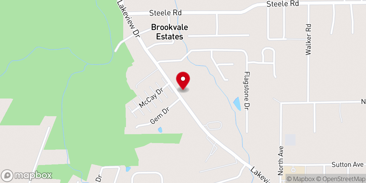 Map showing location of Anchor of Hope Baptist Church