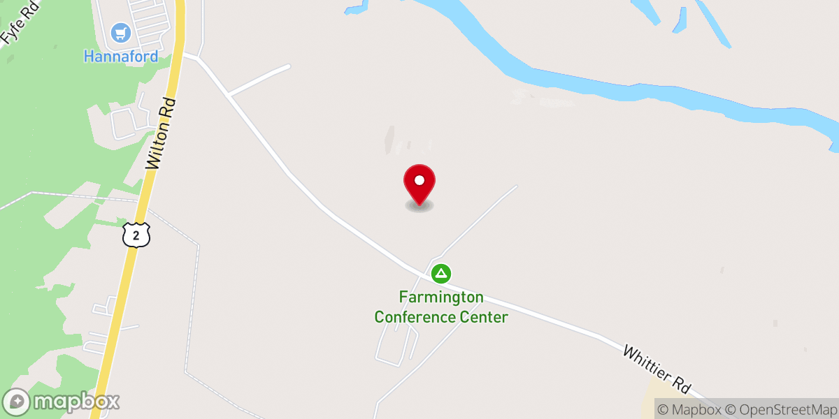 Map showing location of Farmington Baptist Church