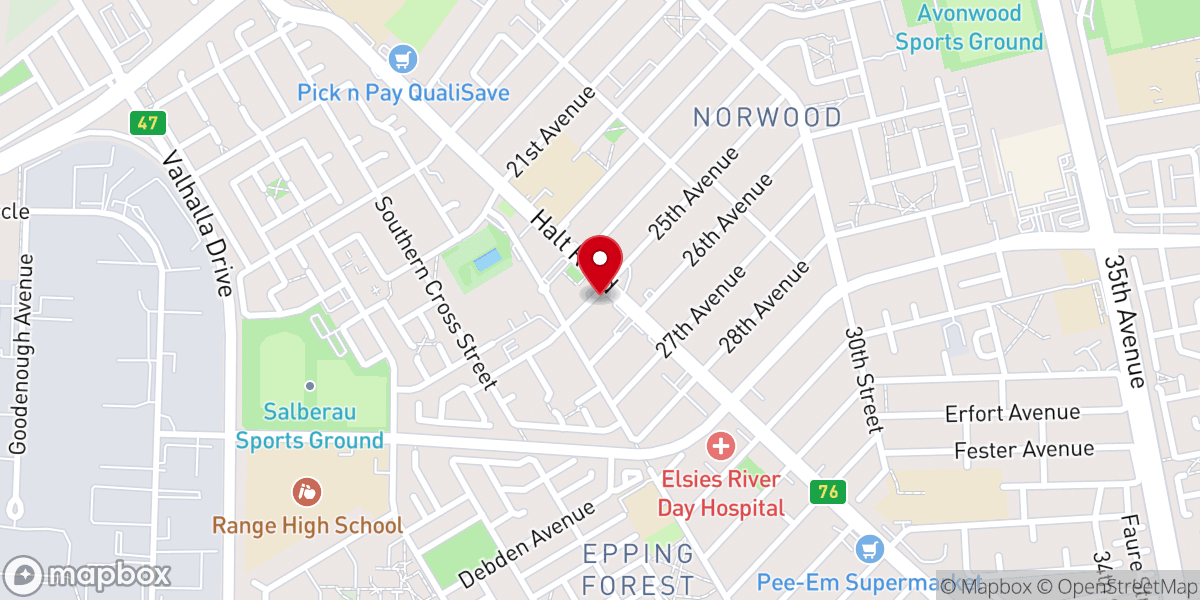 Map showing location of St. Nicholas Anglican Church
