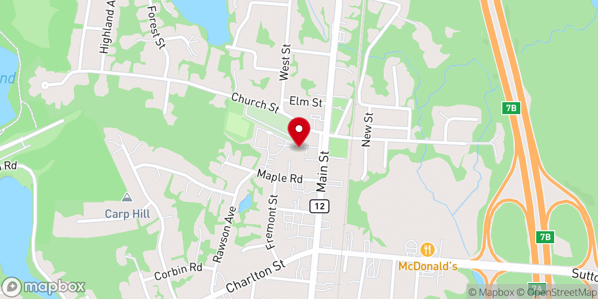 Map showing location of Oxford Foodshelf