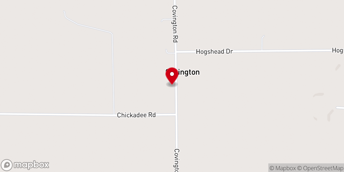 Map showing location of St. Luke's Lutheran Church