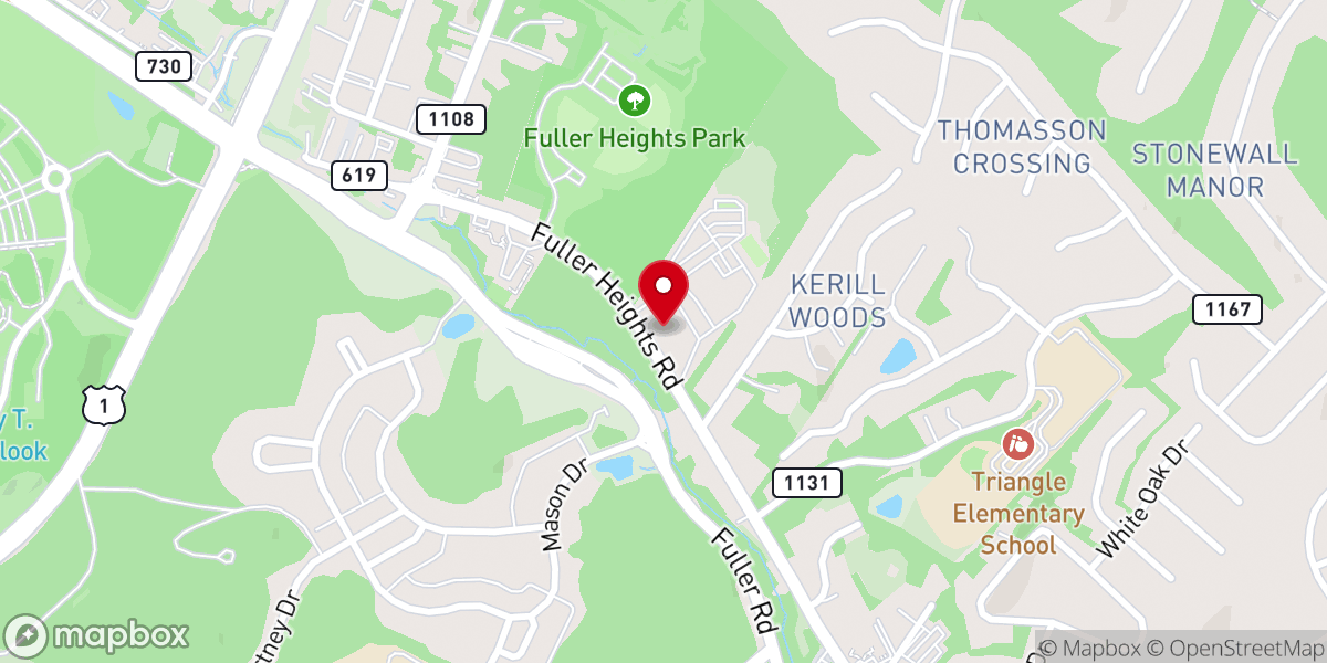 Map showing location of St. Francis of Assisi Catholic Church