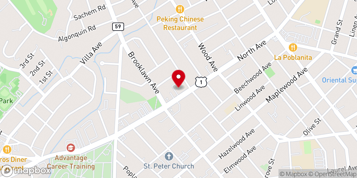 Map showing location of United Congregational Church