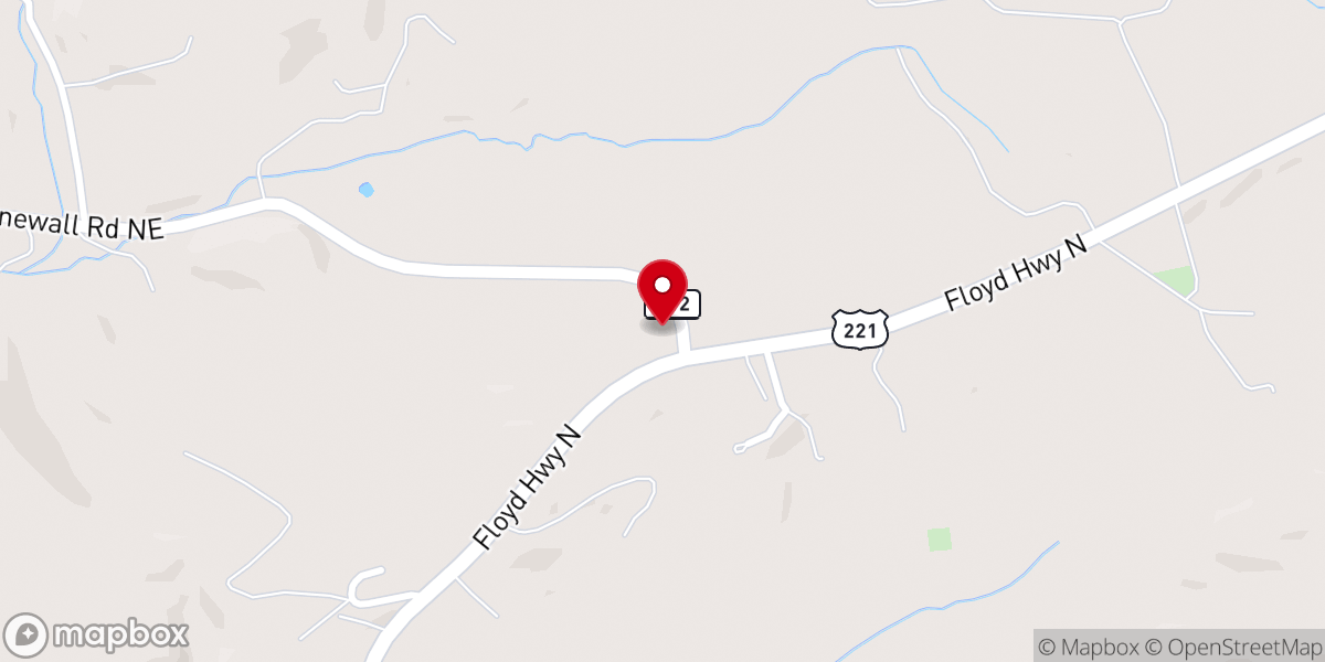 Map showing location of Stonewall House of Prayer