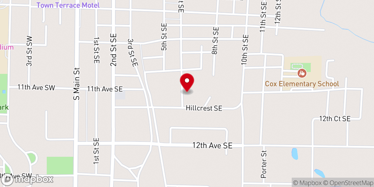 Map showing location of Seedtime & Harvest Church