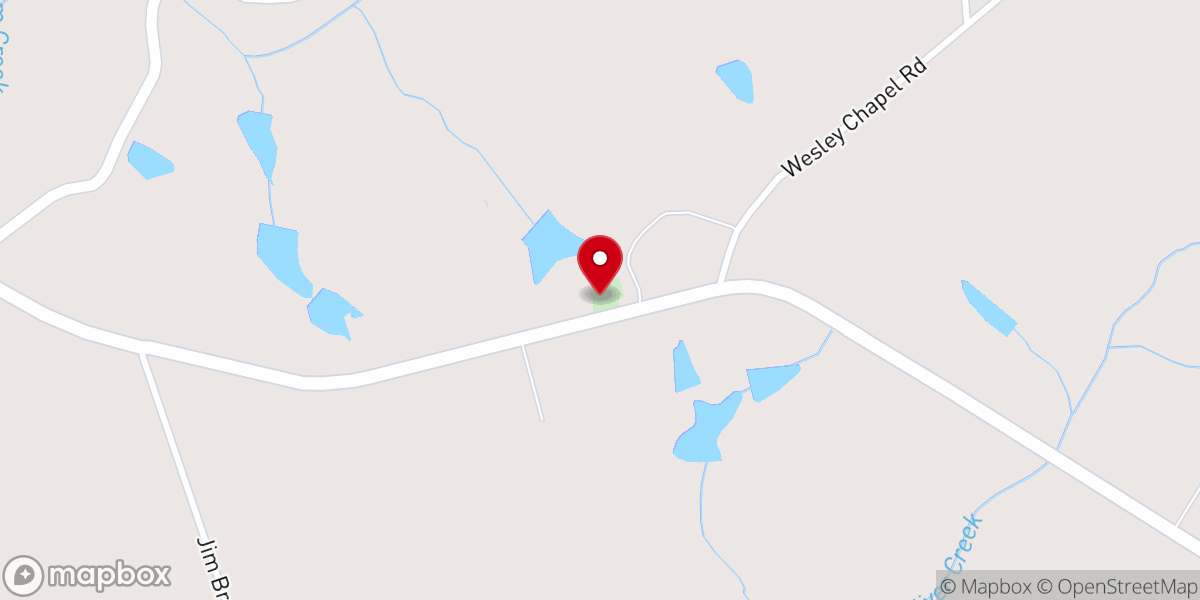 Map showing location of Wesley Chapel Wesleyan Church