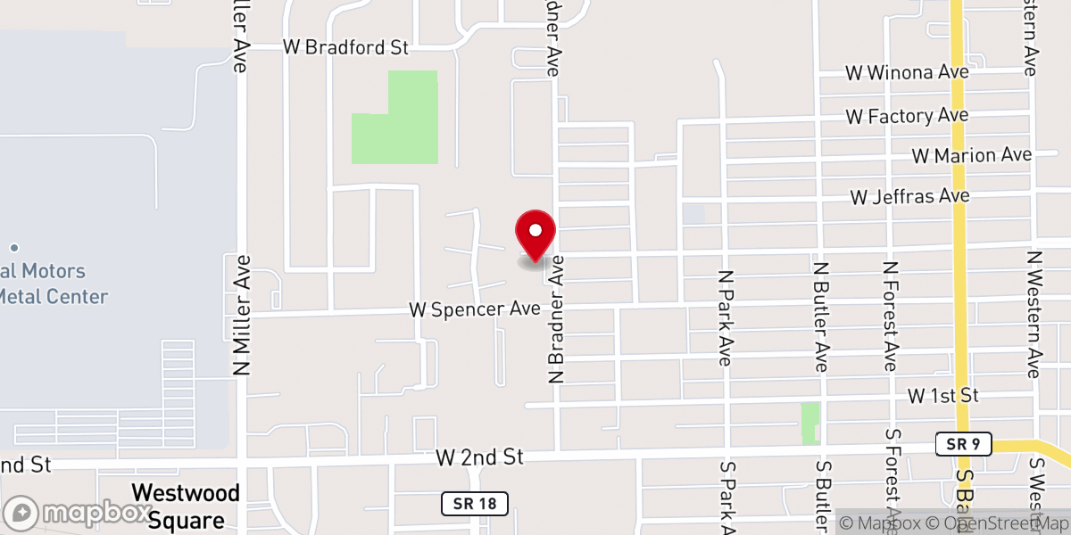 Map showing location of The Salvation Army