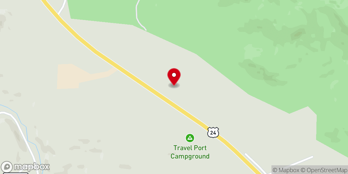 Map showing location of Lake George Community Center