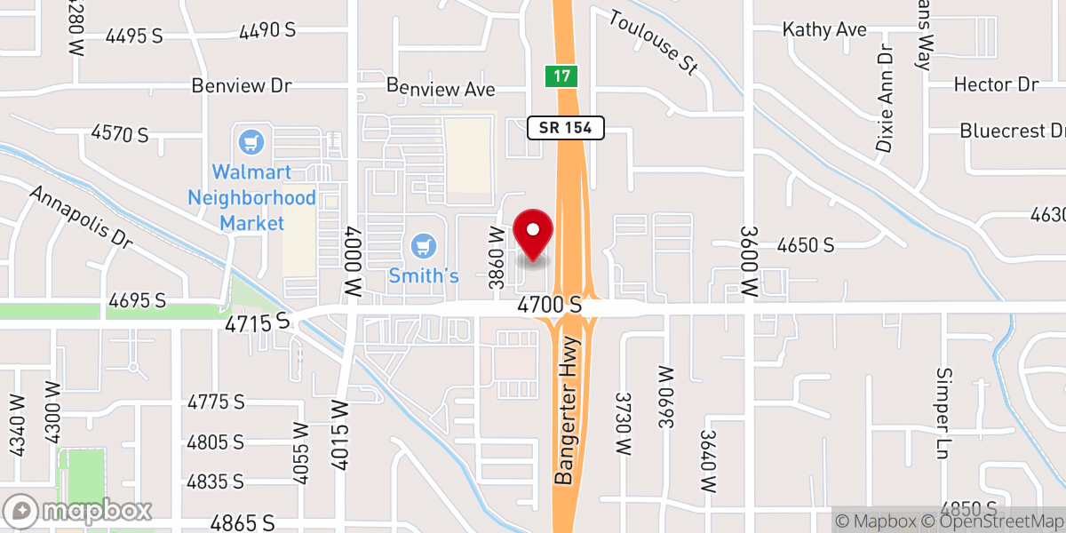 Map showing location of Life Church Utah