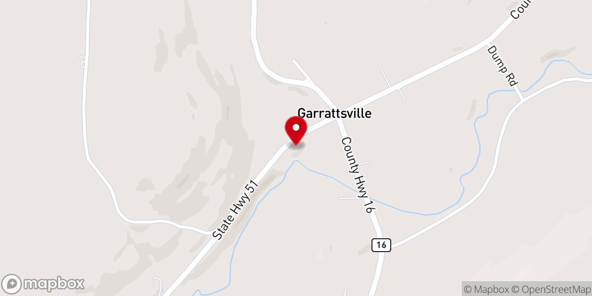Map showing location of The United Methodist Church