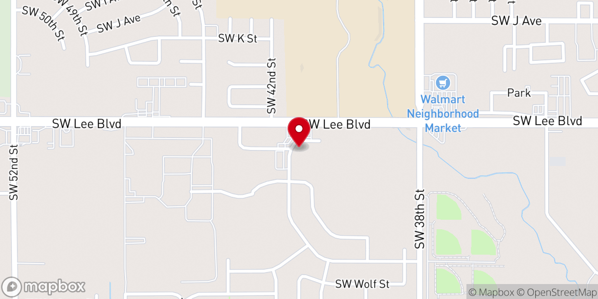 Map showing location of Faith Bible Church