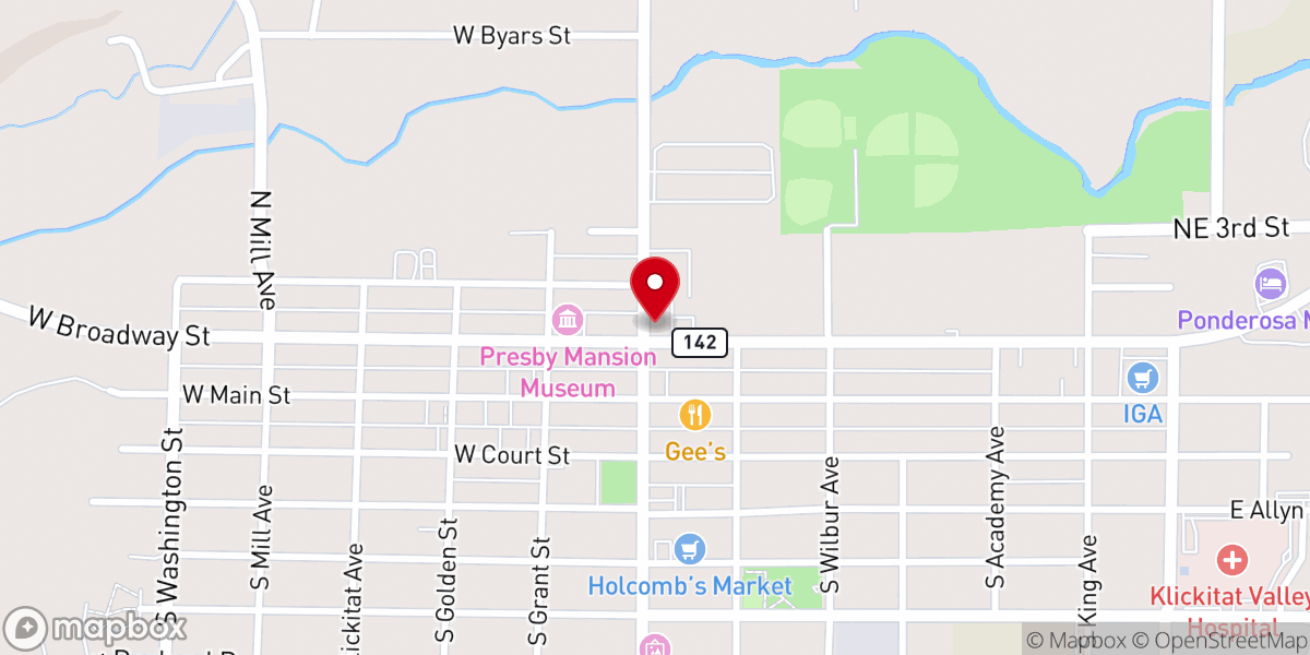 Map showing location of United Methodist Church