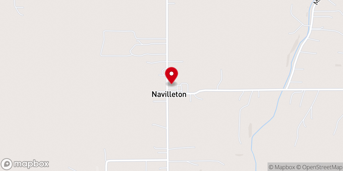 Map showing location of St Mary's Church Navilleton
