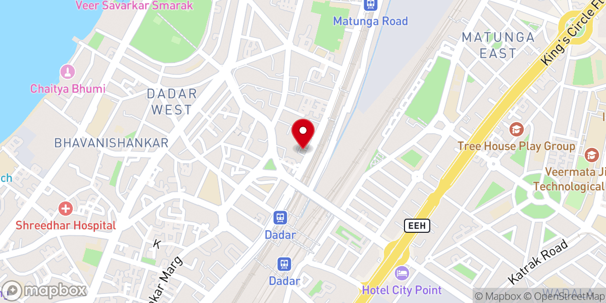Map showing location of IPC Dadar