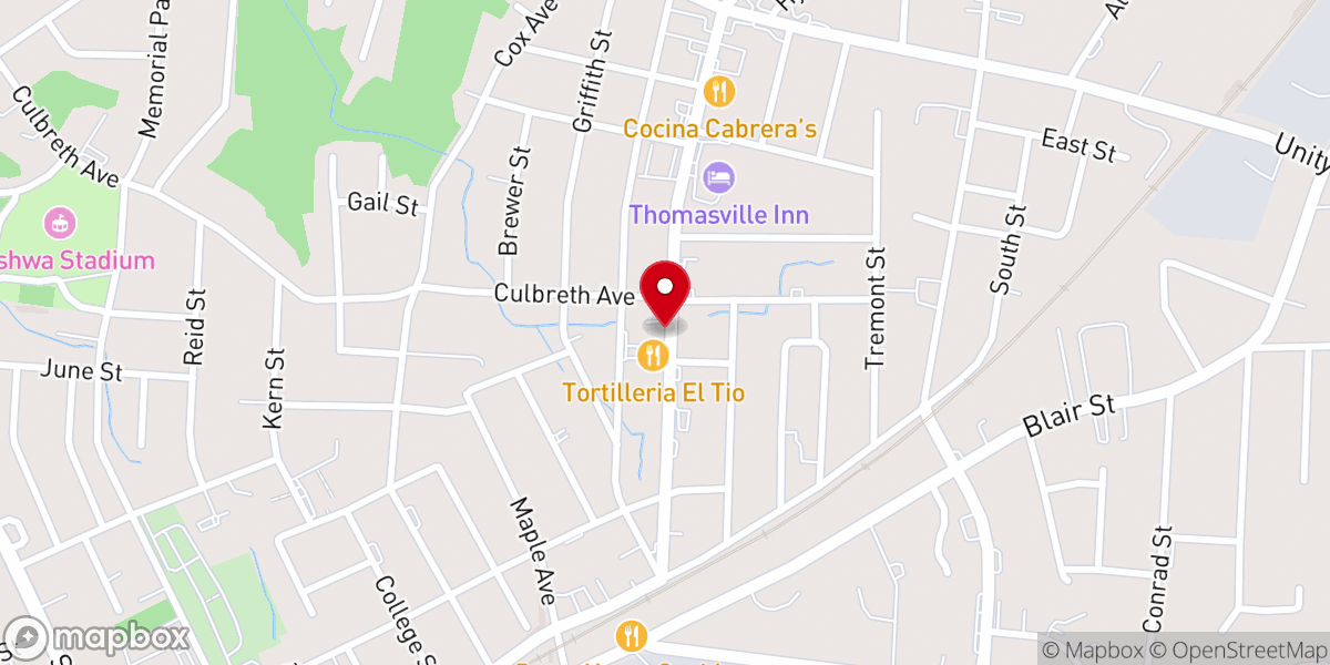 Map showing location of Lirios del valle Thomasville