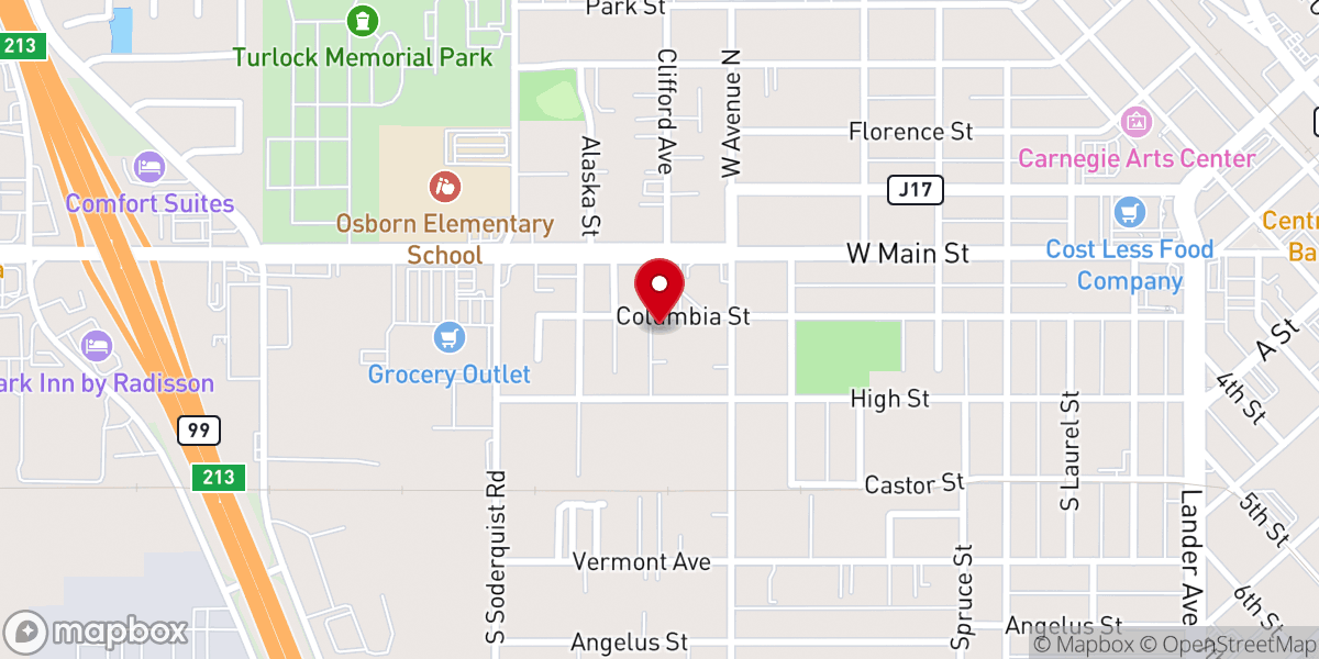 Map showing location of Westside Ministries