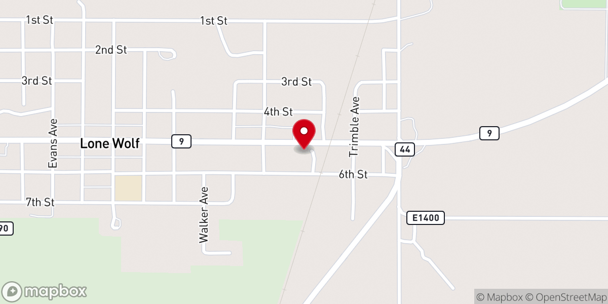 Map showing location of Church of Christ