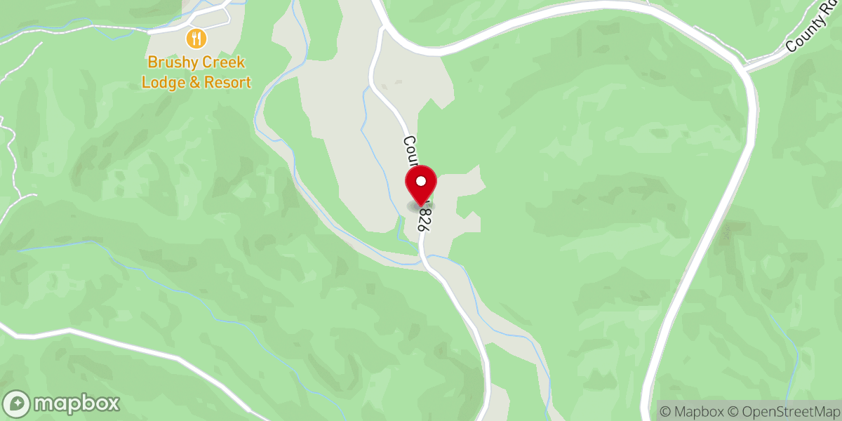 Map showing location of Pleasant Union United Baptist Church