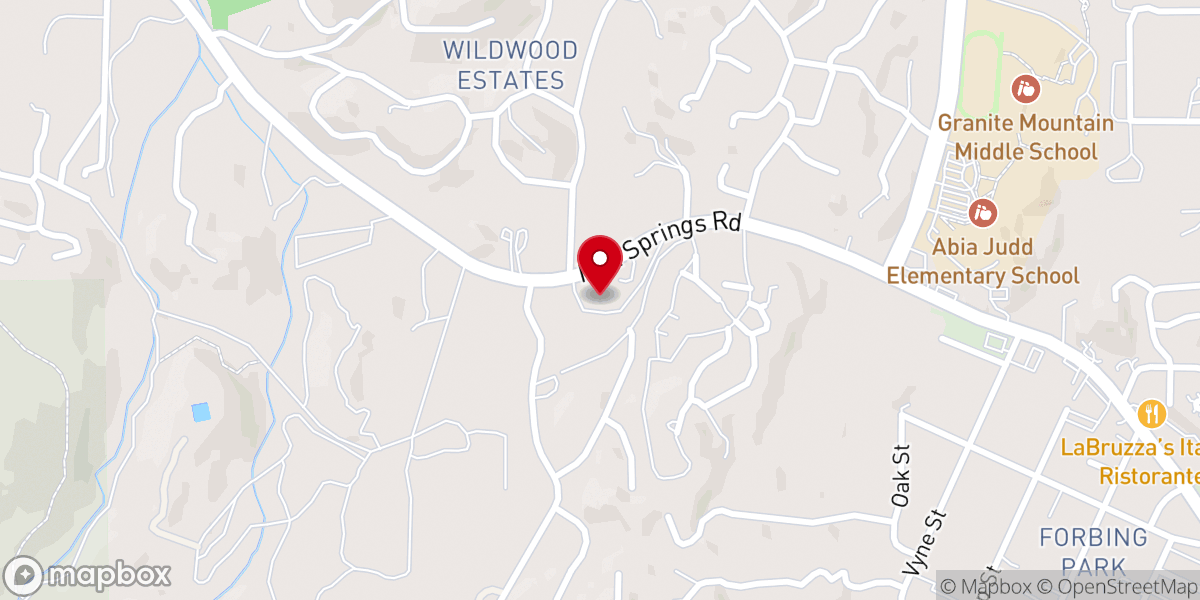 Map showing location of Alliance Bible Church