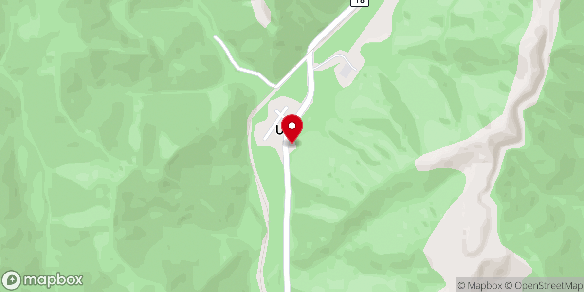 Map showing location of Vry Freewill Baptist Church