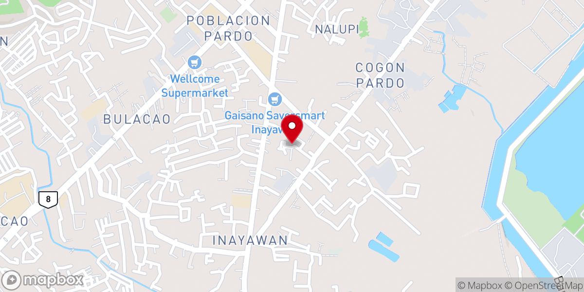 Map showing location of Liberty Baptist Church de Cebu