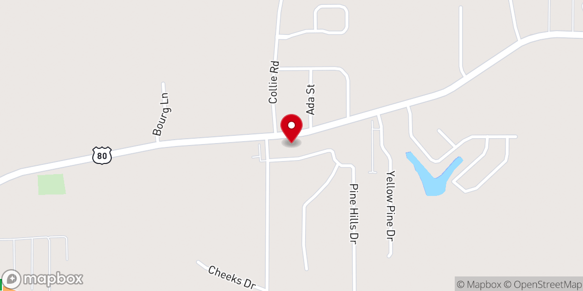 Map showing location of First West - Calhoun Campus
