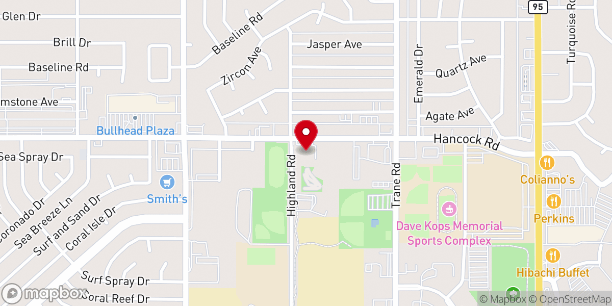 Map showing location of Mohave County Annex