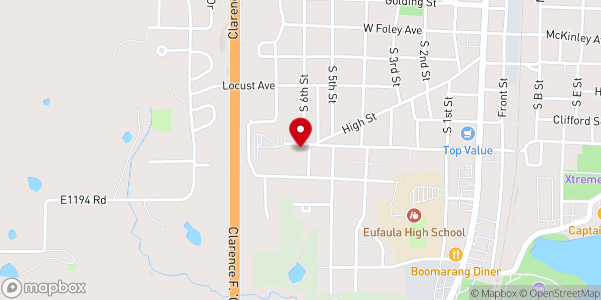 Map showing location of St Paul Catholic Church