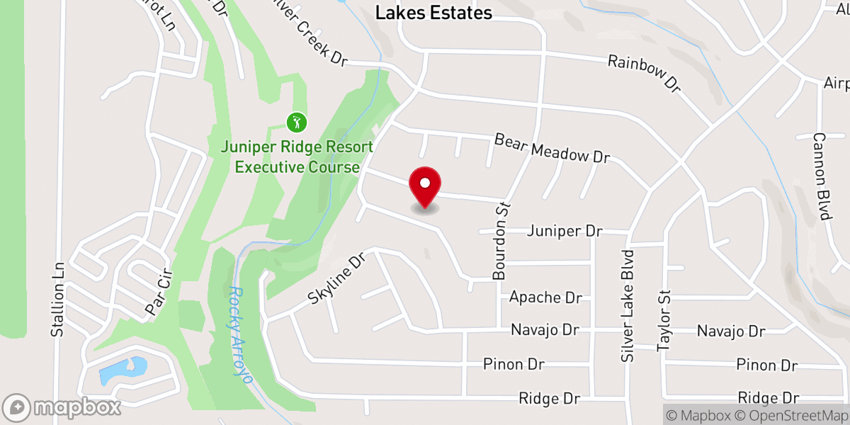 Map showing location of White Mountain Lake Comm Baptist