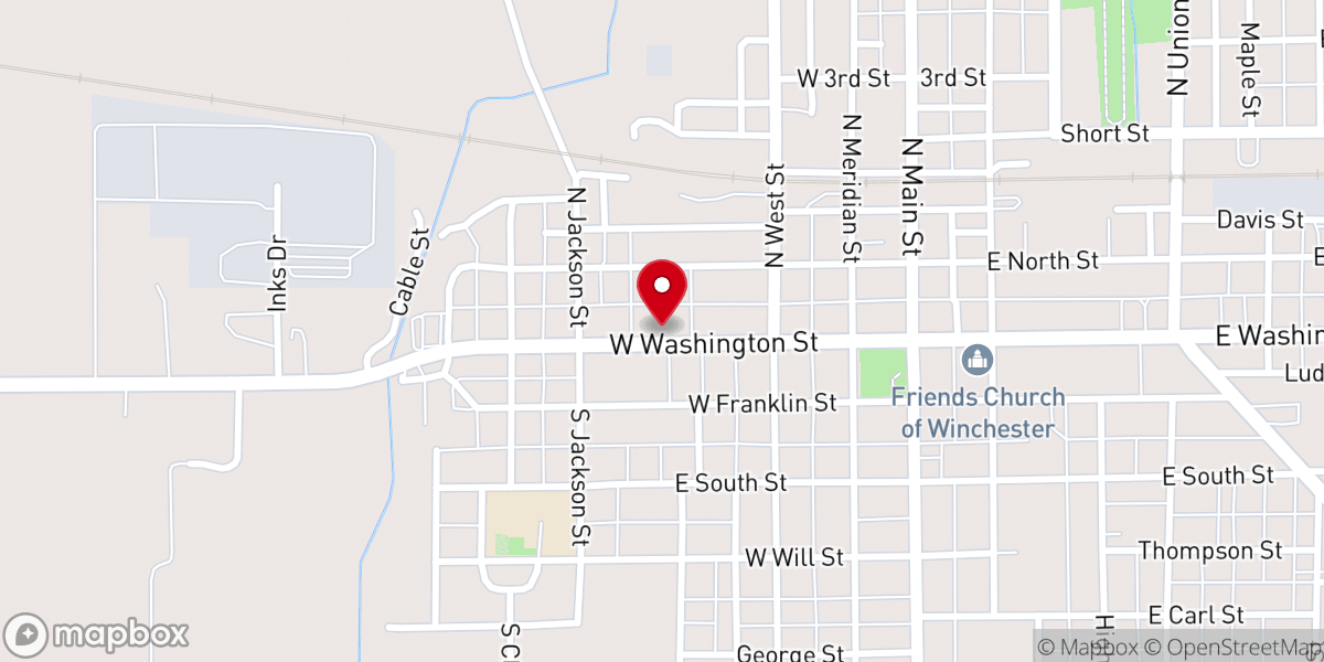 Map showing location of St Joseph Catholic Church