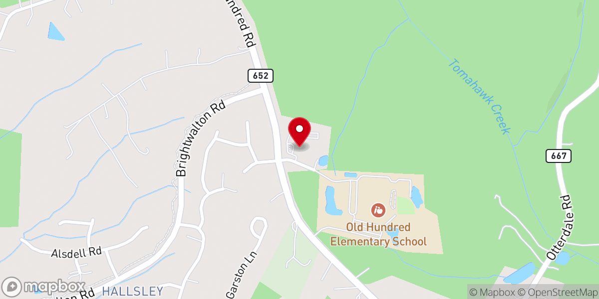 Map showing location of Good Shepherd Lutheran Church and Child Development Center