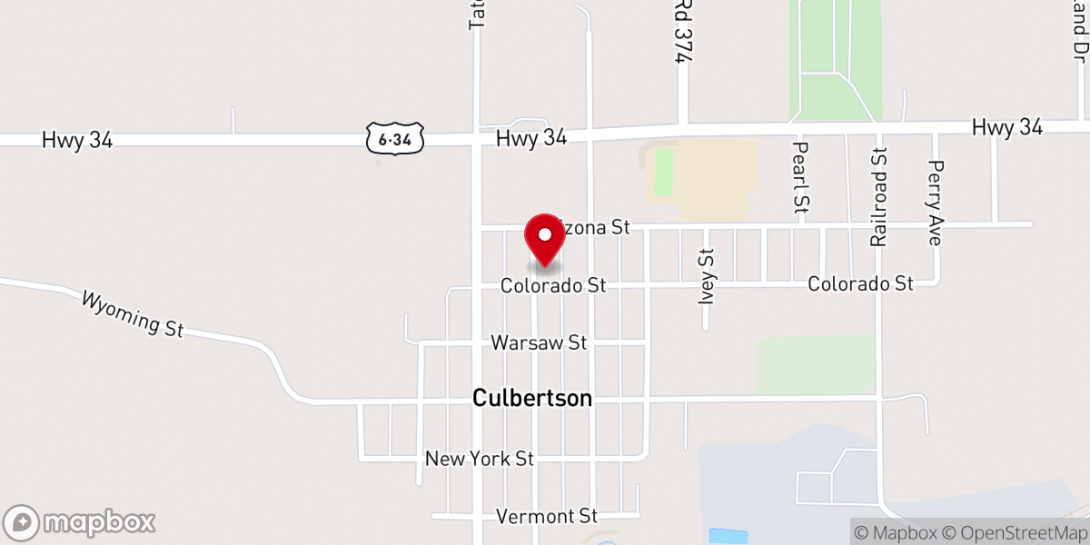 Map showing location of United Methodist Church